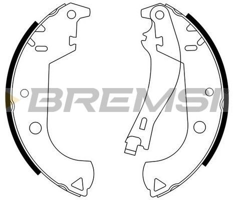 Гальмівні колодки ручника (барабанні) BREMSI GF0184 - zapix