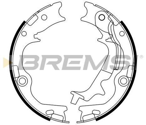 Гальмівні колодки ручника (барабанні) BREMSI GF0807 - zapix