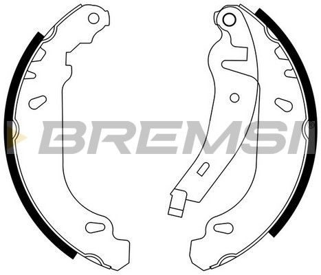 Гальмівні колодки ручника (барабанні) BREMSI GF04152 - zapix
