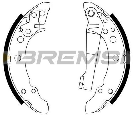 Гальмівні колодки ручника (барабанні) BREMSI GF0016 - zapix