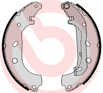 Гальмівні колодки ручника (барабанні) BREMBO S24539 - zapix