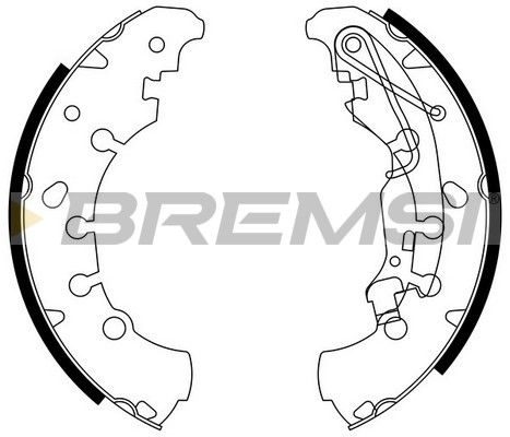 Гальмівні колодки ручника (барабанні) BREMSI GF0140 - zapix