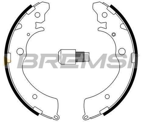 Гальмівні колодки ручника (барабанні) BREMSI GF0706 - zapix