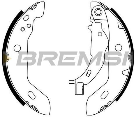 Гальмівні колодки ручника (барабанні) BREMSI GF0304 - zapix