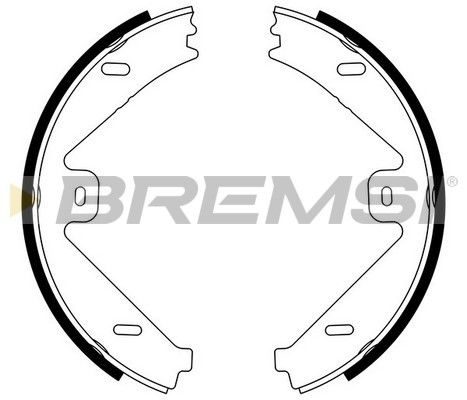 Гальмівні колодки ручника (барабанні) BREMSI GF0319 - zapix