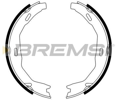 Тормозные колодки ручника (барабанные) BREMSI GF0317