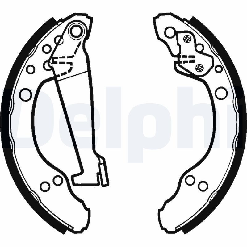 Гальмівні колодки ручника (барабанні) DELPHI LS1277 - zapix