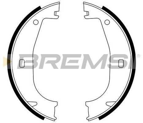Гальмівні колодки ручника (барабанні) BREMSI GF0078 - zapix