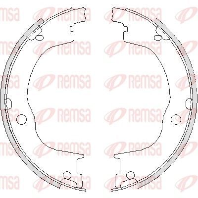 Гальмівні колодки ручника (барабанні) REMSA 474900 - zapix