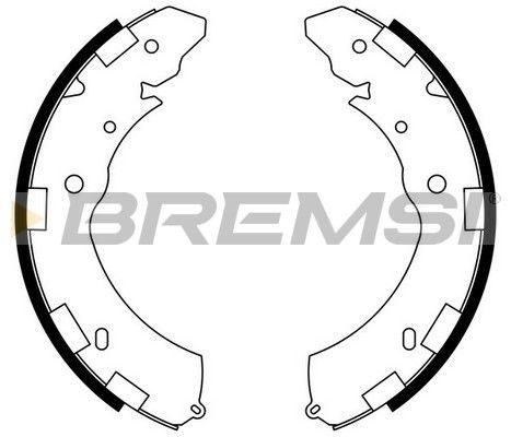 Гальмівні колодки ручника (барабанні) BREMSI GF0833 - zapix