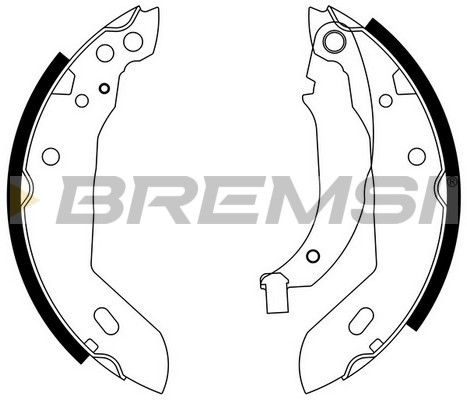 Гальмівні колодки ручника (барабанні) BREMSI GF0411 - zapix