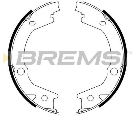 Тормозные колодки ручника (барабанные) BREMSI GF0765