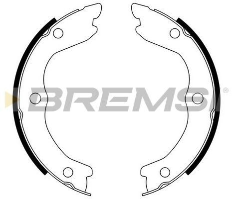 Гальмівні колодки ручника (барабанні) BREMSI GF0870 - zapix