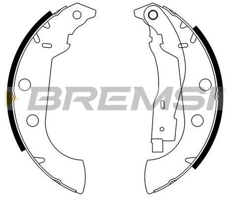Гальмівні колодки ручника (барабанні) BREMSI GF0107 - zapix