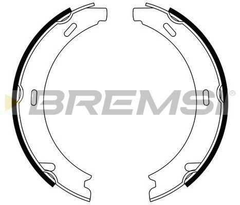 Гальмівні колодки ручника (барабанні) BREMSI GF0303 - zapix