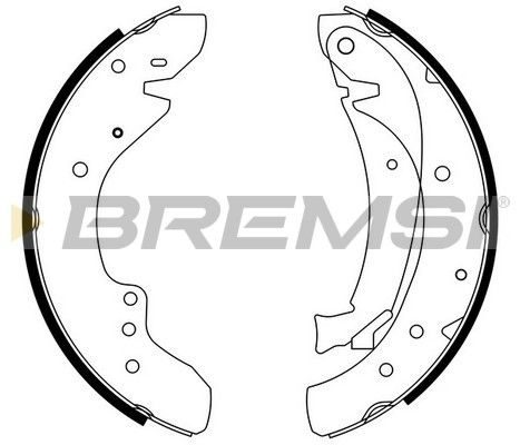 Гальмівні колодки ручника (барабанні) BREMSI GF0175 - zapix