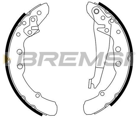 Тормозные колодки ручника (барабанные) BREMSI GF0021