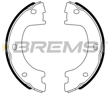 Гальмівні колодки ручника (барабанні) BREMSI GF0560 - zapix