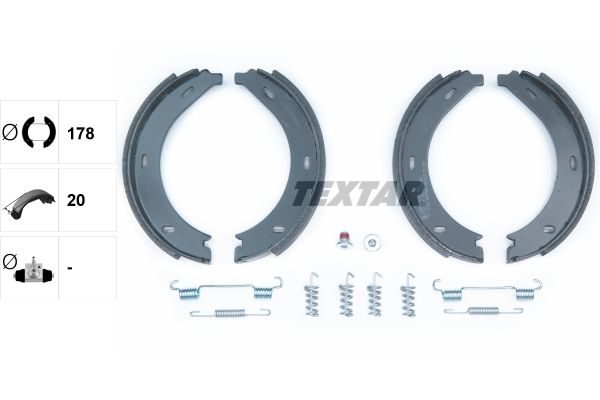 Гальмівні колодки ручника (барабанні) TEXTAR 91054600 - zapix