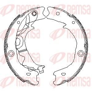 Гальмівні колодки ручника (барабанні) REMSA 454200 - zapix