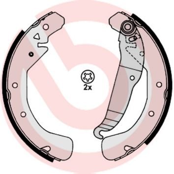 Гальмівні колодки ручника (барабанні) BREMBO S59517 - zapix