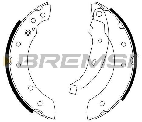 Гальмівні колодки ручника (барабанні) BREMSI GF0425 - zapix