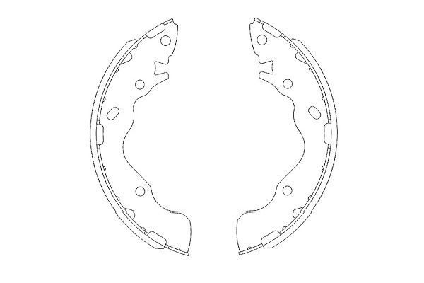 Гальмівні колодки ручника (барабанні) KAVO PARTS KBS3402 - zapix
