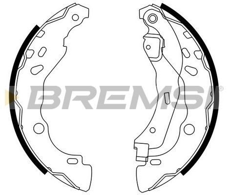 Тормозные колодки ручника (барабанные) BREMSI GF0409