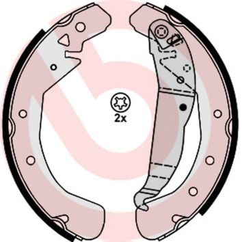 Гальмівні колодки ручника (барабанні) BREMBO S59525 - zapix