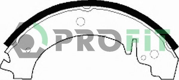 Гальмівні колодки ручника (барабанні) PROFIT 50010590 - zapix