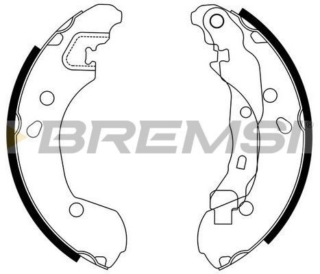 Гальмівні колодки ручника (барабанні) BREMSI GF0862 - zapix