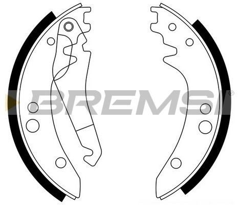 Гальмівні колодки ручника (барабанні) BREMSI GF0309 - zapix