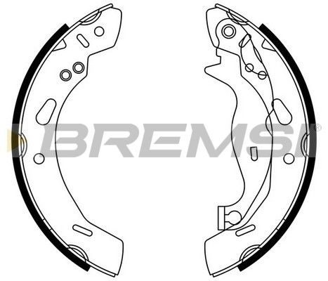 Гальмівні колодки ручника (барабанні) BREMSI GF0249 - zapix
