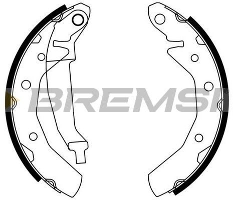 Тормозные колодки ручника (барабанные) BREMSI GF0630