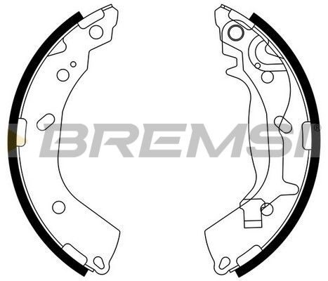 Тормозные колодки ручника (барабанные) BREMSI GF0745