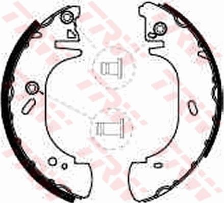 Тормозные колодки ручника (барабанные) TRW GS8540