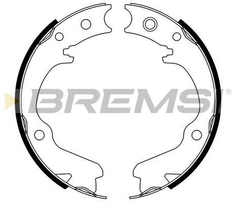 Гальмівні колодки ручника (барабанні) BREMSI GF0891 - zapix