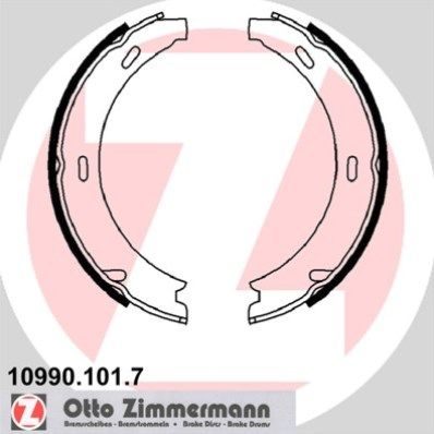 Гальмівні колодки ручника (барабанні) ZIMMERMANN 109901017 - zapix