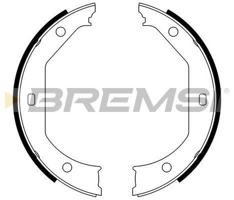 Гальмівні колодки ручника (барабанні) BREMSI GF0080 - zapix