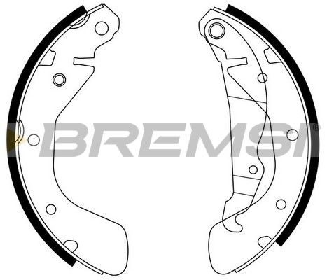 Гальмівні колодки ручника (барабанні) BREMSI GF0354 - zapix