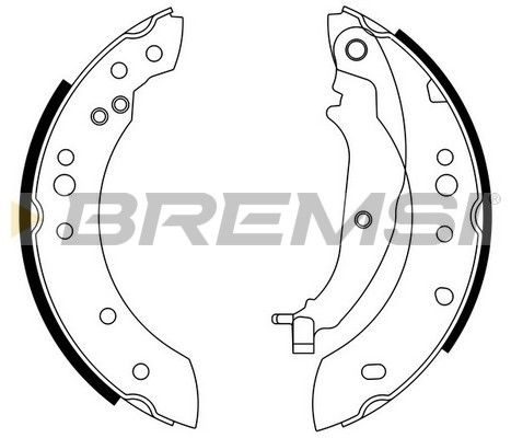 Тормозные колодки ручника (барабанные) BREMSI GF0832