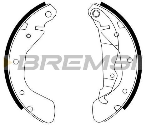 Тормозные колодки ручника (барабанные) BREMSI GF0353