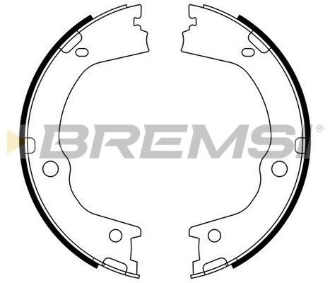 Тормозные колодки ручника (барабанные) BREMSI GF0898