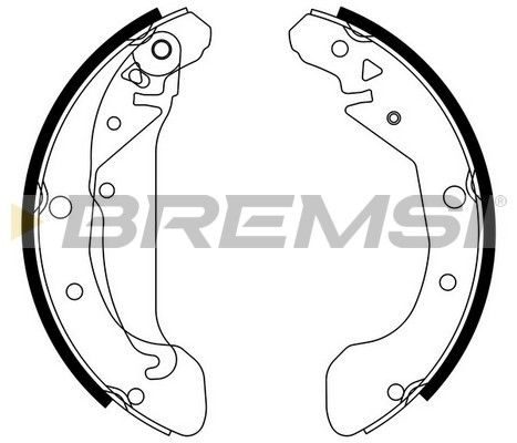 Тормозные колодки ручника (барабанные) BREMSI GF0632