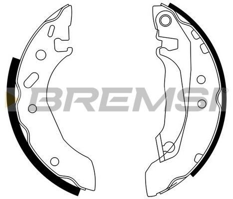 Гальмівні колодки ручника (барабанні) BREMSI GF0226 - zapix
