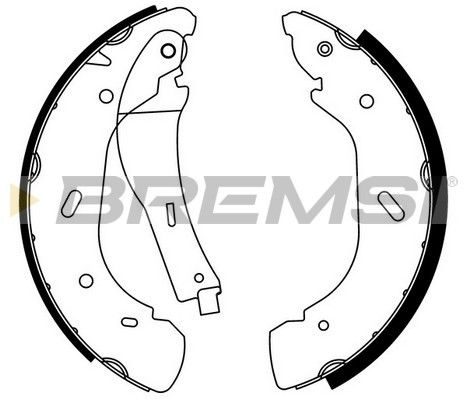 Тормозные колодки ручника (барабанные) BREMSI GF0239
