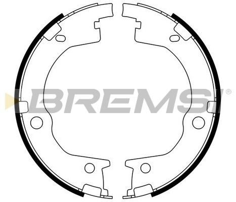 Гальмівні колодки ручника (барабанні) BREMSI GF0803 - zapix