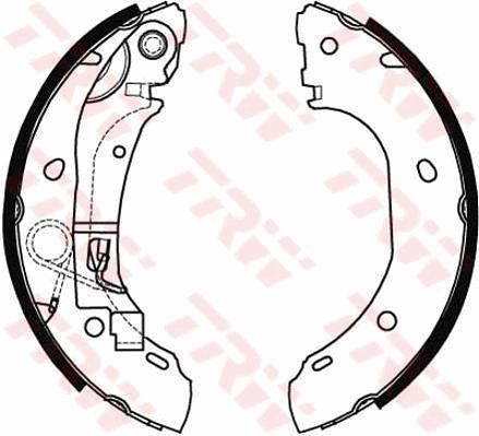 Тормозные колодки ручника (барабанные) TRW GS8472