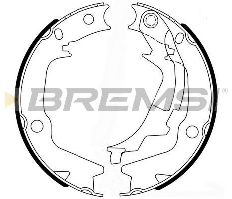 Гальмівні колодки ручника (барабанні) BREMSI GF0766 - zapix