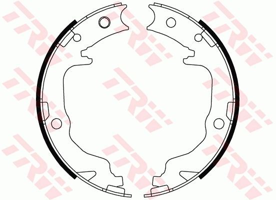 Тормозные колодки ручника (барабанные) TRW GS8804